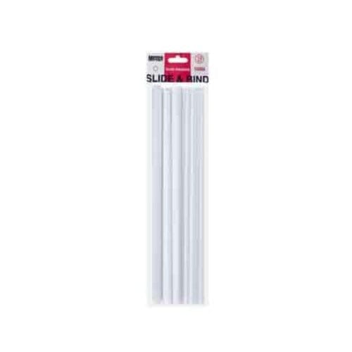 Meeco Tech & Office Meeco Slide Binder 5mm White 10 Pack (7345848156249)