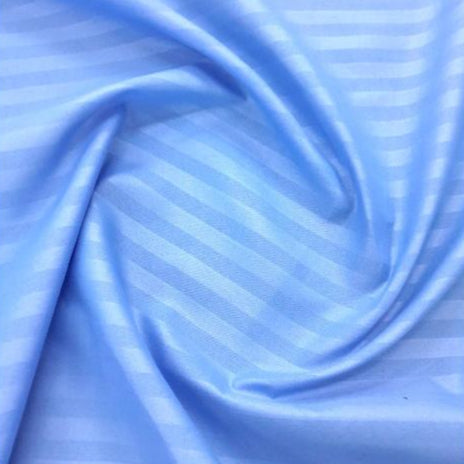 Meerab Sheeting Fabrics Sky Blue 100% Polyester Fabric Stripe Collection 240 cm (7888008151129)