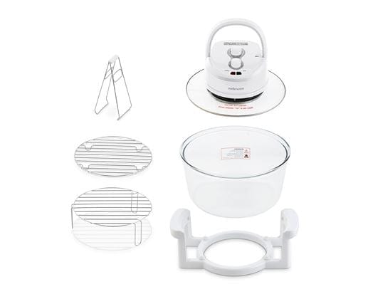 Mellerware AIR FRYER Mellerware Air Fryer Convection Cooker Temperature Glass White 12L 1400W 27720 (7779135258713)