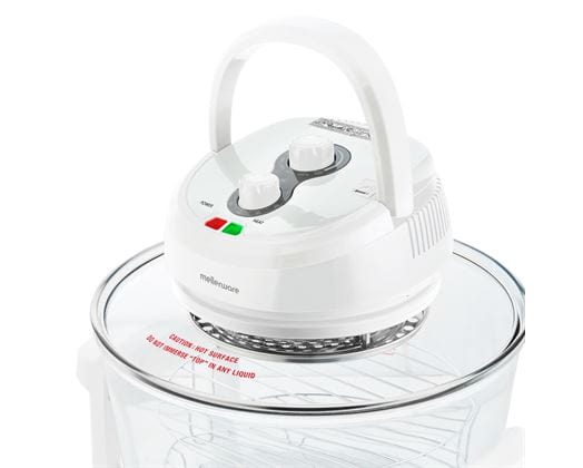 Mellerware AIR FRYER Mellerware Air Fryer Convection Cooker Temperature Glass White 12L 1400W 27720 (7779135258713)