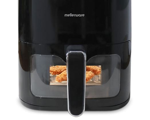 Mellerware AIR FRYER Mellerware Air Fryer With Viewing Window Manual Operation Non-Stick Black 4.6L 1450W 27460