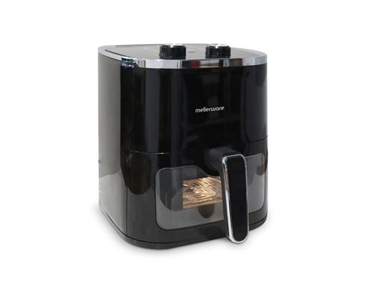 Mellerware AIR FRYER Mellerware Air Fryer With Viewing Window Manual Operation Non-Stick Black 4.6L 1450W 27460
