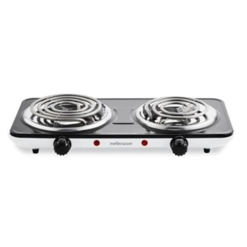 Mellerware HOTPLATE Mellerware Hotplate Double Powder Coat Black & White Spiral Plate 2500W Powerplus 27200DP (7456705380441)