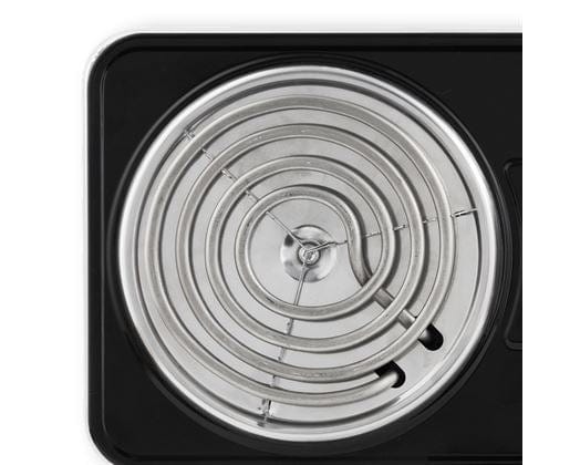 Mellerware HOTPLATE Mellerware Hotplate Double Powder Coat Black & White Spiral Plate 2500W Powerplus 27200DP (7456705380441)