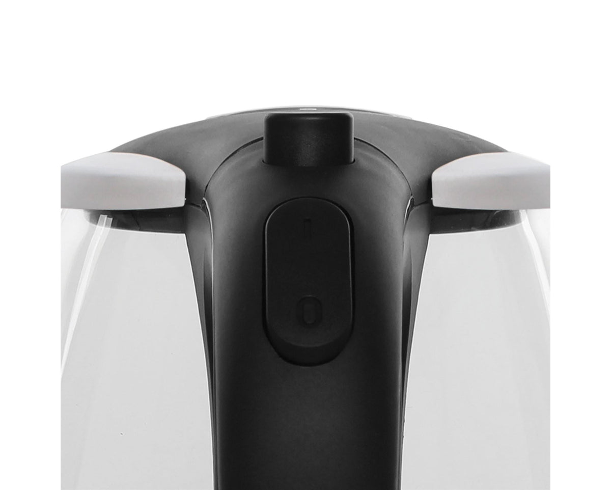 Mellerware KETTLE Mellerware Kettle 360 Degree Cordless Glass Silver 1.8 Litre 2200w Azure (6779184873561)