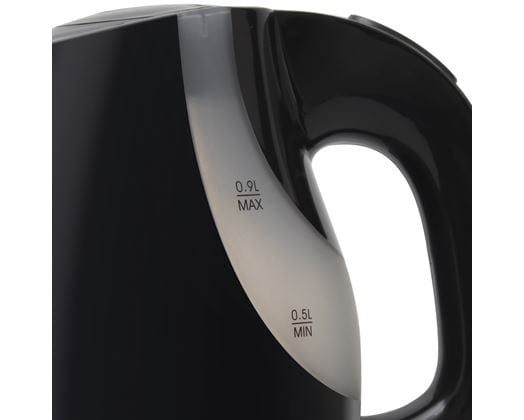 Mellerware KETTLE Mellerware Kettle 360 Degree Cordless Plastic Black 0.9L 1300W Piccolo 33011 (7456662814809)
