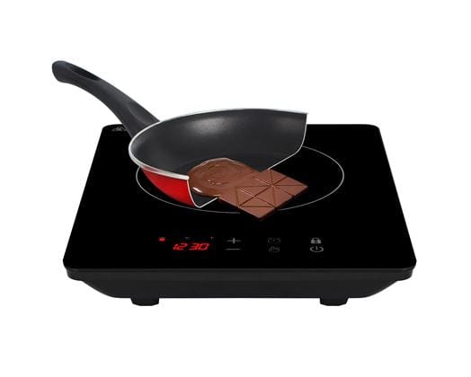 Mellerware POTS Mellerware 1800W  Pack 5 Piece Black Induction Cooker And Pot Set Capri (6782091395161)