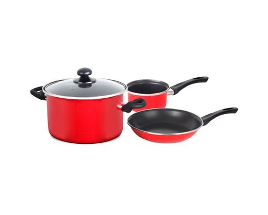 Mellerware POTS Mellerware 1800W  Pack 5 Piece Black Induction Cooker And Pot Set Capri (6782091395161)