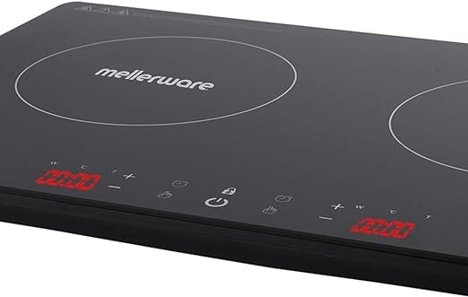 Mellerware POTS Mellerware Capri Induction Cooker Double Glass Black 3000W 27250B (7687841480793)