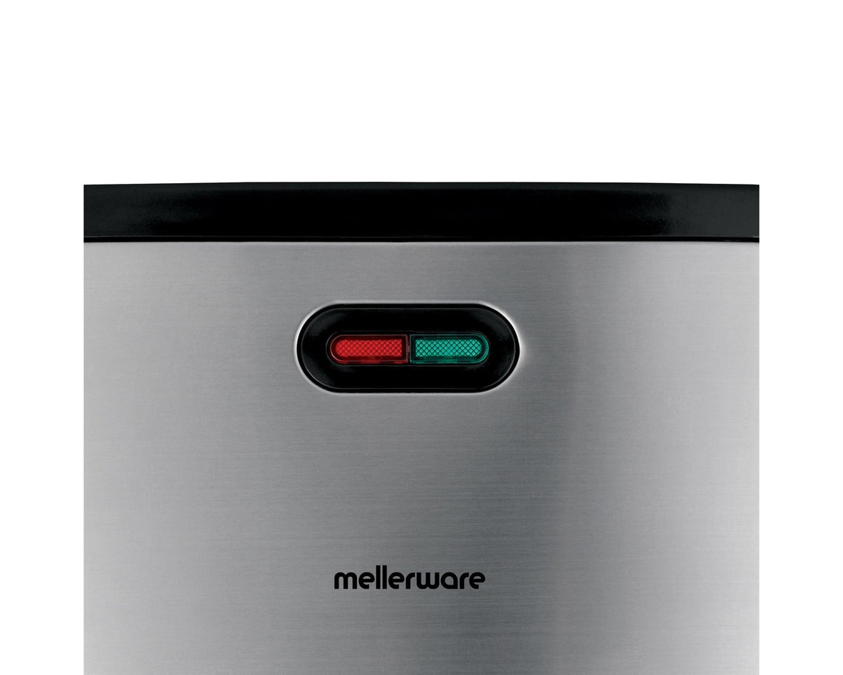 Mellerware Sandwich Maker Mellerware Sandwich Maker 2 Slice Non-Stick Black & Stainless Steel 800W Planet 25302