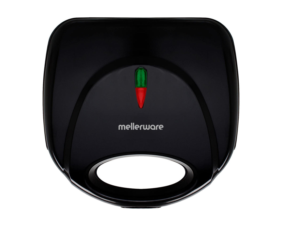 Mellerware Sandwich Maker Mellerware Sandwich Maker 2 Slice Plastic Black Plate 750W Mercury 25100 (7286656860249)