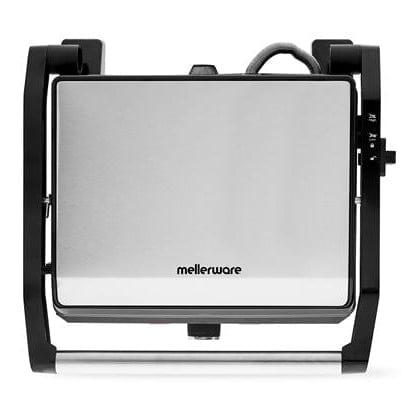 Mellerware Sandwich Press Mellerware Panini Press 4 Slice Non-Stick Black 29 X 23Cm 2200W Grande Press 28560B