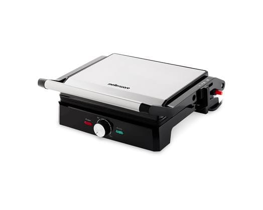 Mellerware Sandwich Press Mellerware Panini Press 4 Slice Non-Stick Black 29 X 23Cm 2200W Grande Press 28560B