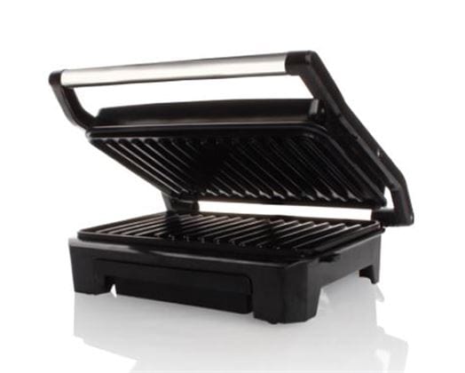 Mellerware WOK Mellerware Panini Press 2 Slice Stainless Steel Black Grill Plate 800W Compacto (6781654958169)