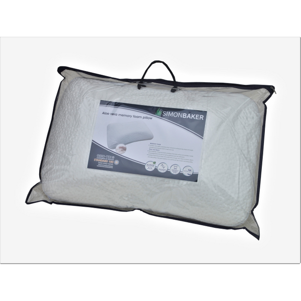 Simon Baker Aloe Vera Memory Foam Pillow 1193