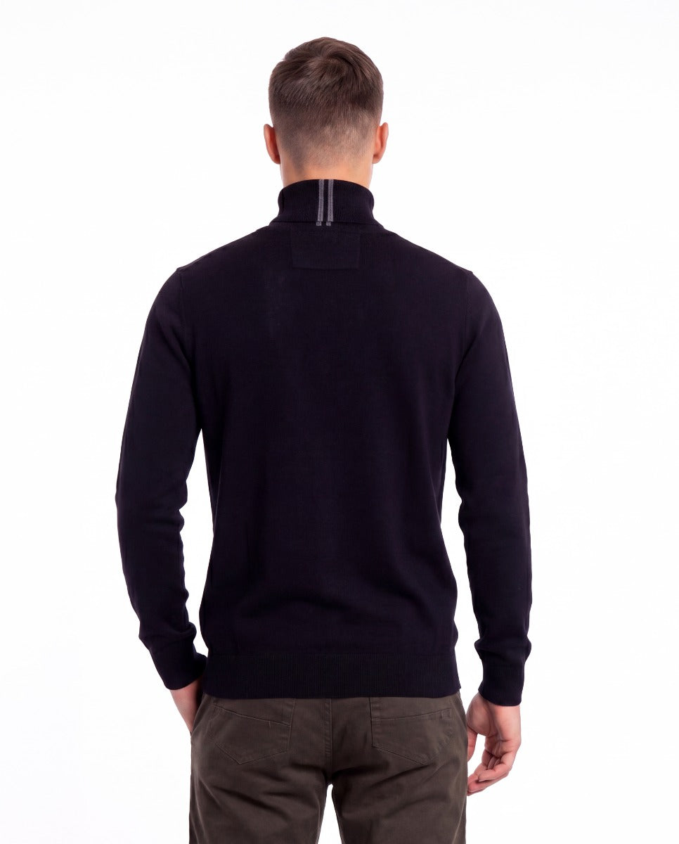 Polo Men's Long Sleeve Roll Neck Black 0070764.
