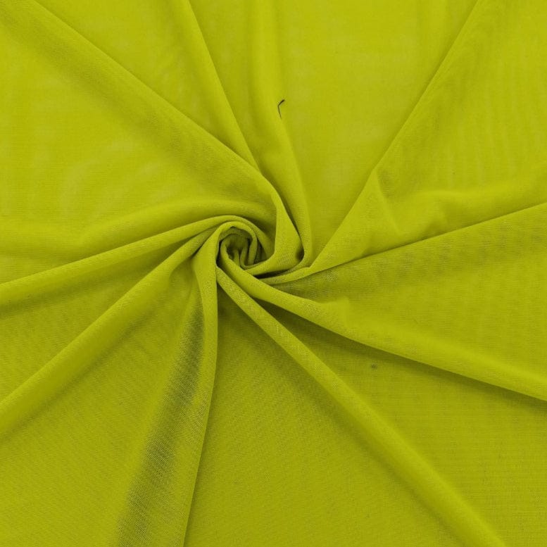 MESH Dress Fabrics Apple Green Power Mesh Fabric 145cm