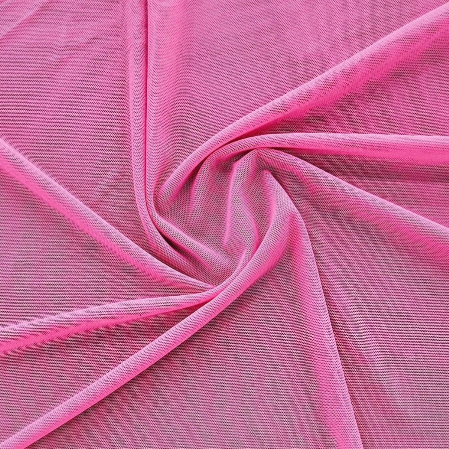 MESH Dress Fabrics Cerise Power Mesh Fabric 145cm