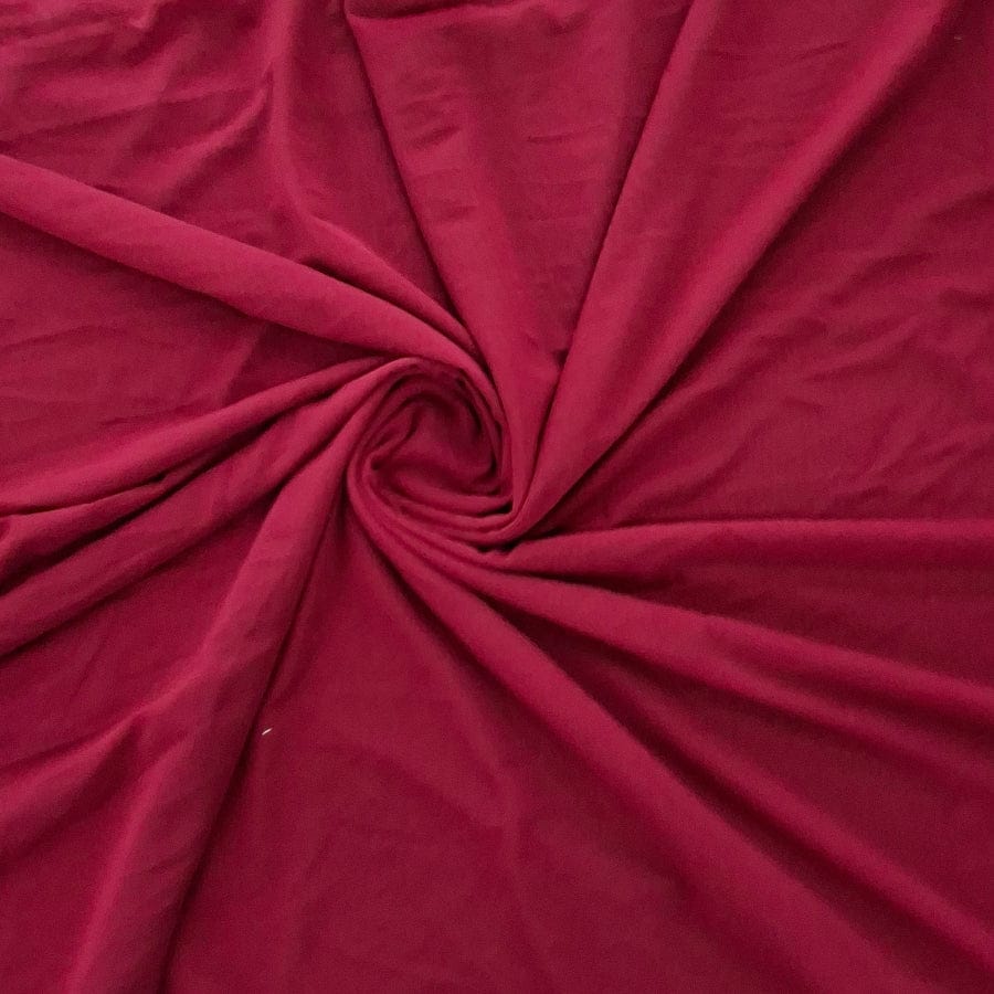 MESH Dress Fabrics Maroon Power Mesh Fabric 145cm