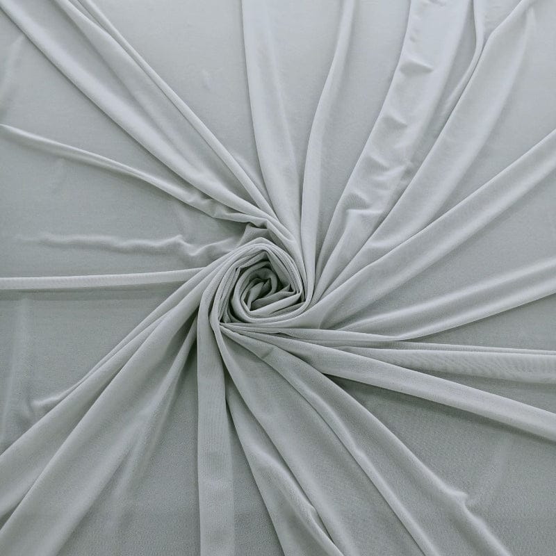 MESH Dress Fabrics Silver Power Mesh Fabric 145cm