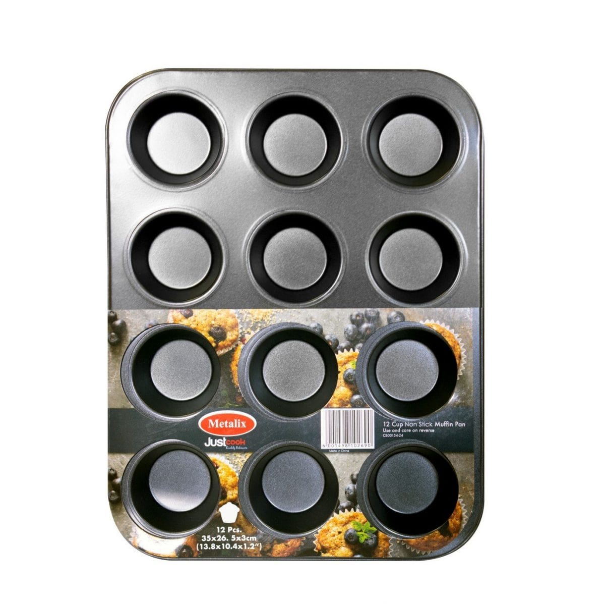 METALIX MUFFIN TIN Metalix 12 Cup Muffin Non-Stick (4793779716185)