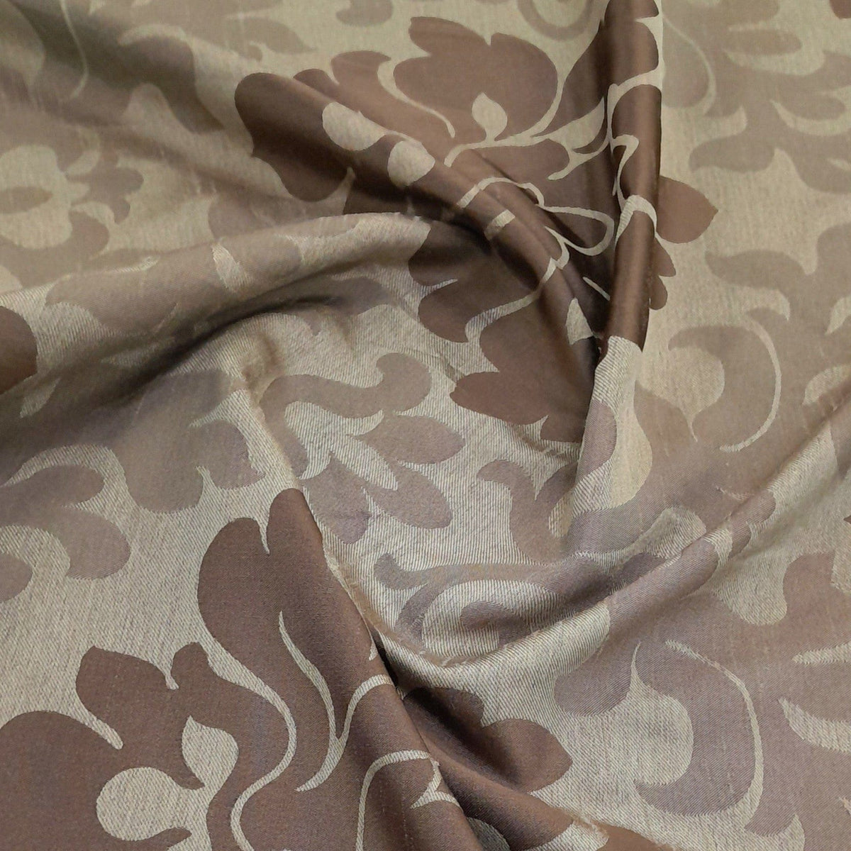 MH JOOSUB Curtain Fabrics Brown Fabric Curtain Atlanta Floral 280 cm