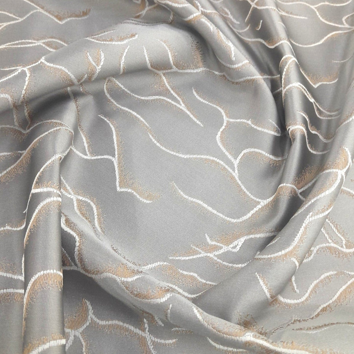 MH JOOSUB Curtain Fabrics Charcoal Curtain Fabric Jubilee D#2 280 cm