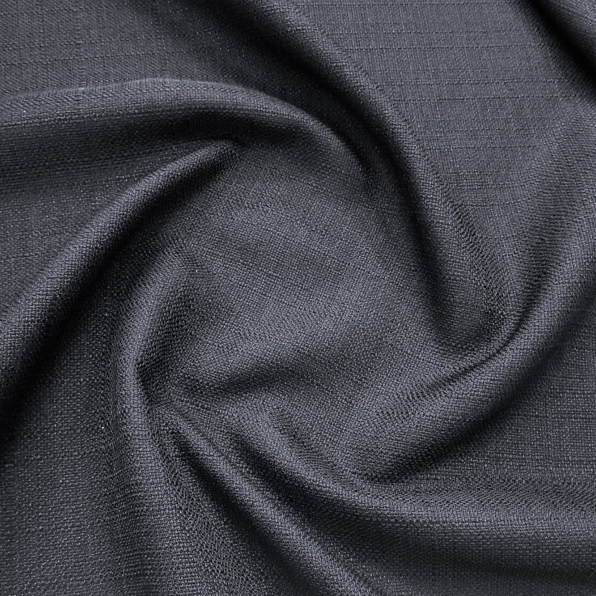 MH JOOSUB Curtain Fabrics Curtain Fabric Prussian Linen Black 280cm