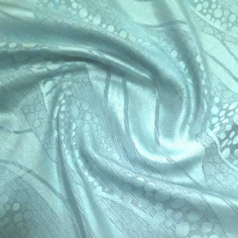 MH JOOSUB Curtain Fabrics Jacquard Curtaining Fabric Duckegg 280 cm