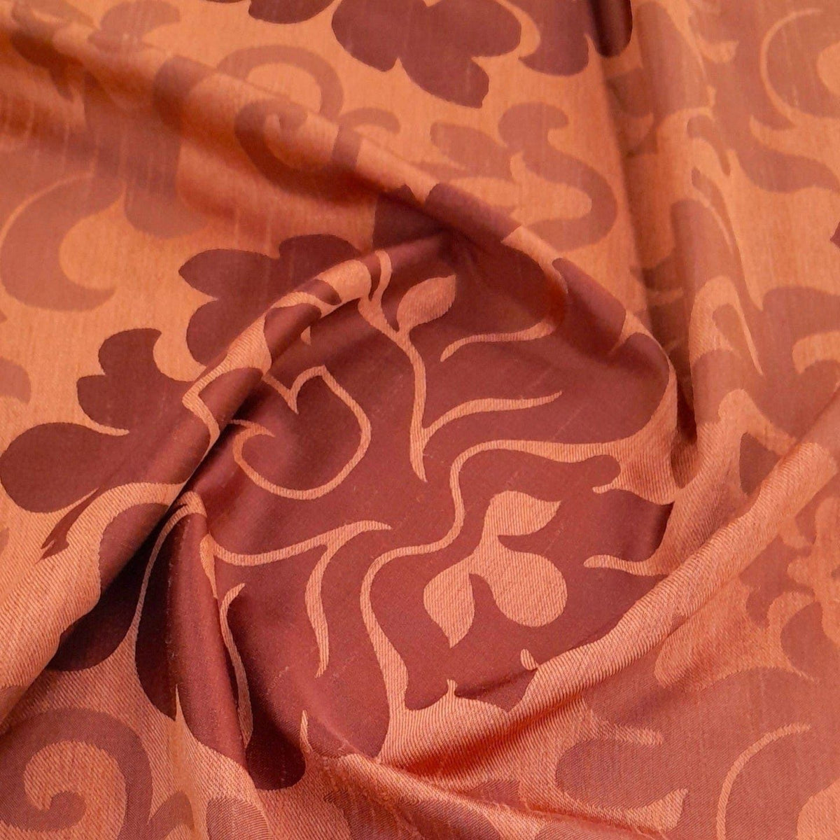 MH JOOSUB Curtain Fabrics Maroon Fabric Curtain Atlanta Floral 280 cm