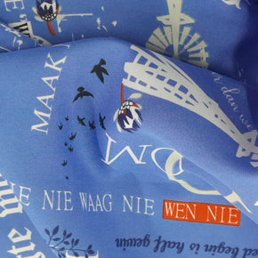 MH JOOSUB Curtain Fabrics Printed Mini Matt Sky Blue (7310320894041)