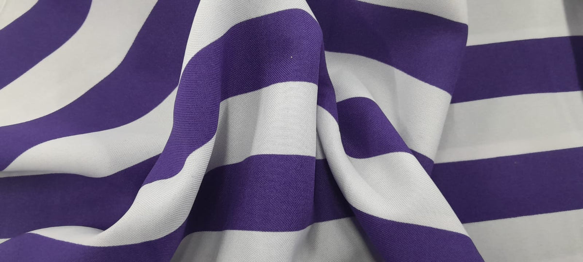 MH JOOSUB Curtaining Fabric Printed Mini Matt White/Purple (7310344585305)
