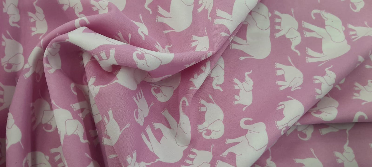 MH JOOSUB Curtaining Printed Mini Matt White & Pink (7310333804633)