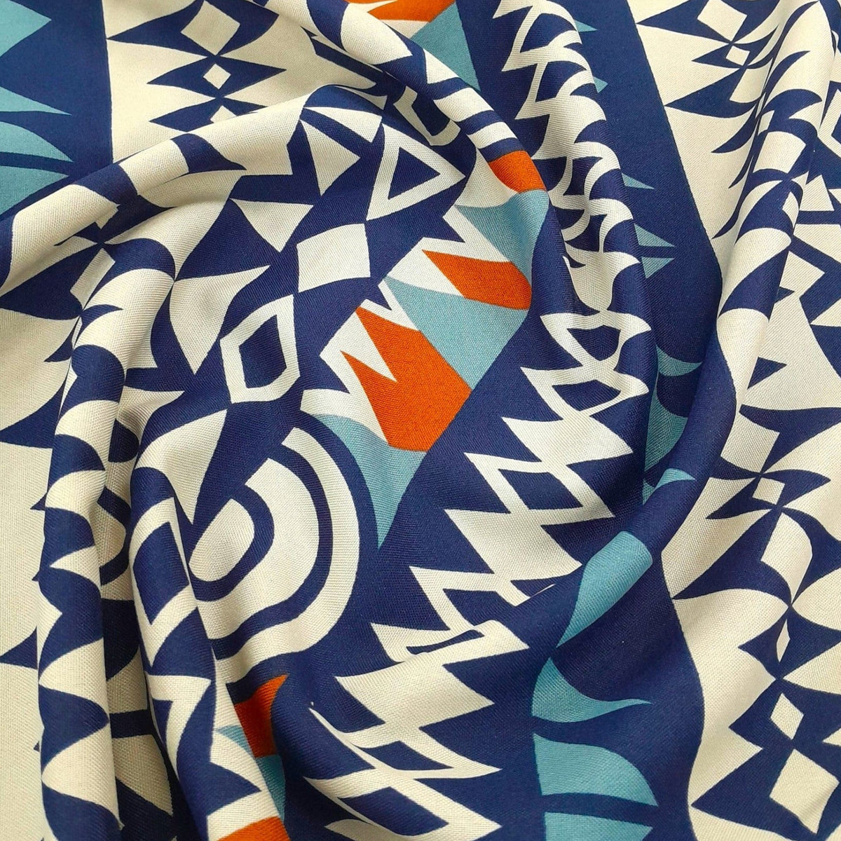 MH JOOSUB Mini Matt Dark Navy Printed Mini Matt Design 1 Scrolls 140 cm
