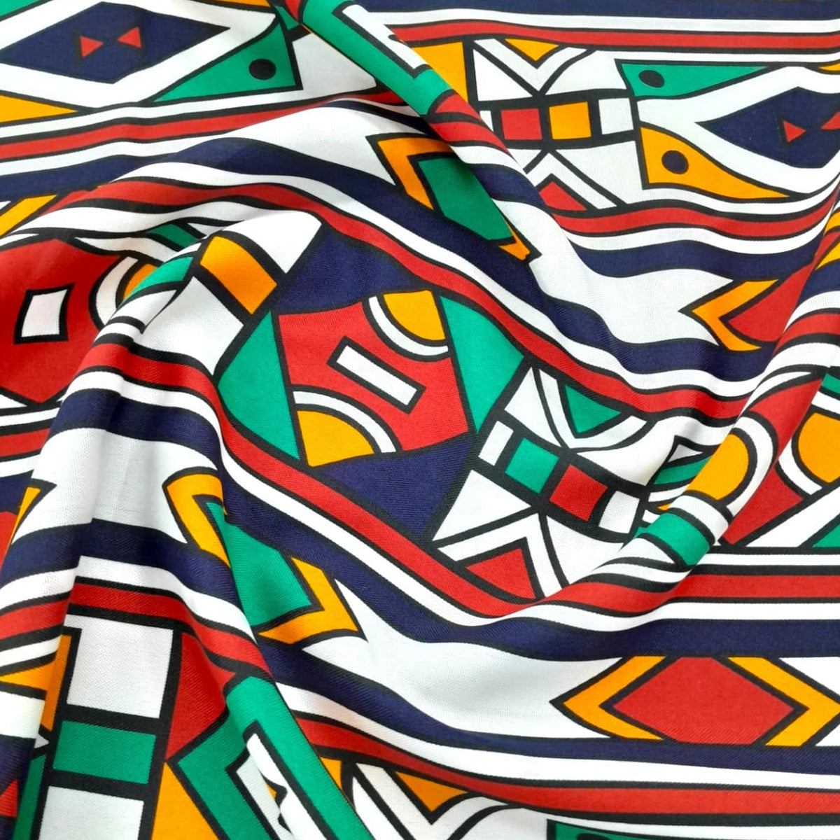 MH JOOSUB Mini Matt Fabric Printed Mini Matt Design 11 Ndebele 140 cm