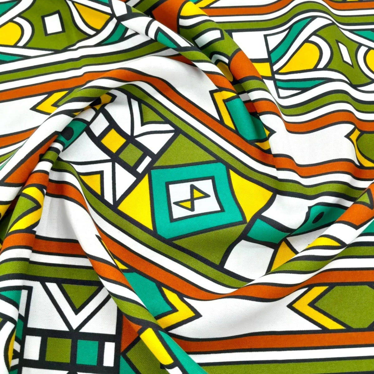 MH JOOSUB Mini Matt Fabric Printed Mini Matt Design 11 Ndebele 140 cm