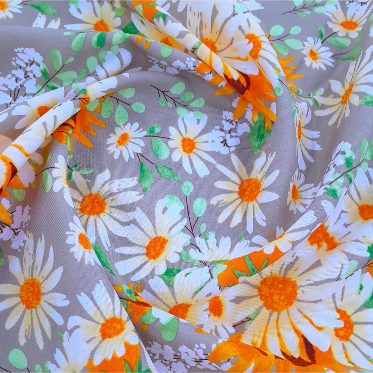 MH JOOSUB Mini Matt Fabric Printed Mini Matt Sunflower D12 140 cm
