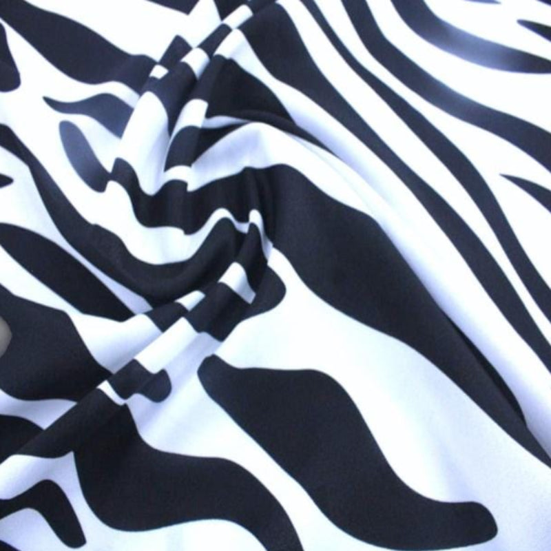 MH JOOSUB Mini Matt Printed Mini Matt Zebra Design 19 Black And White 140 cm (7888023158873)