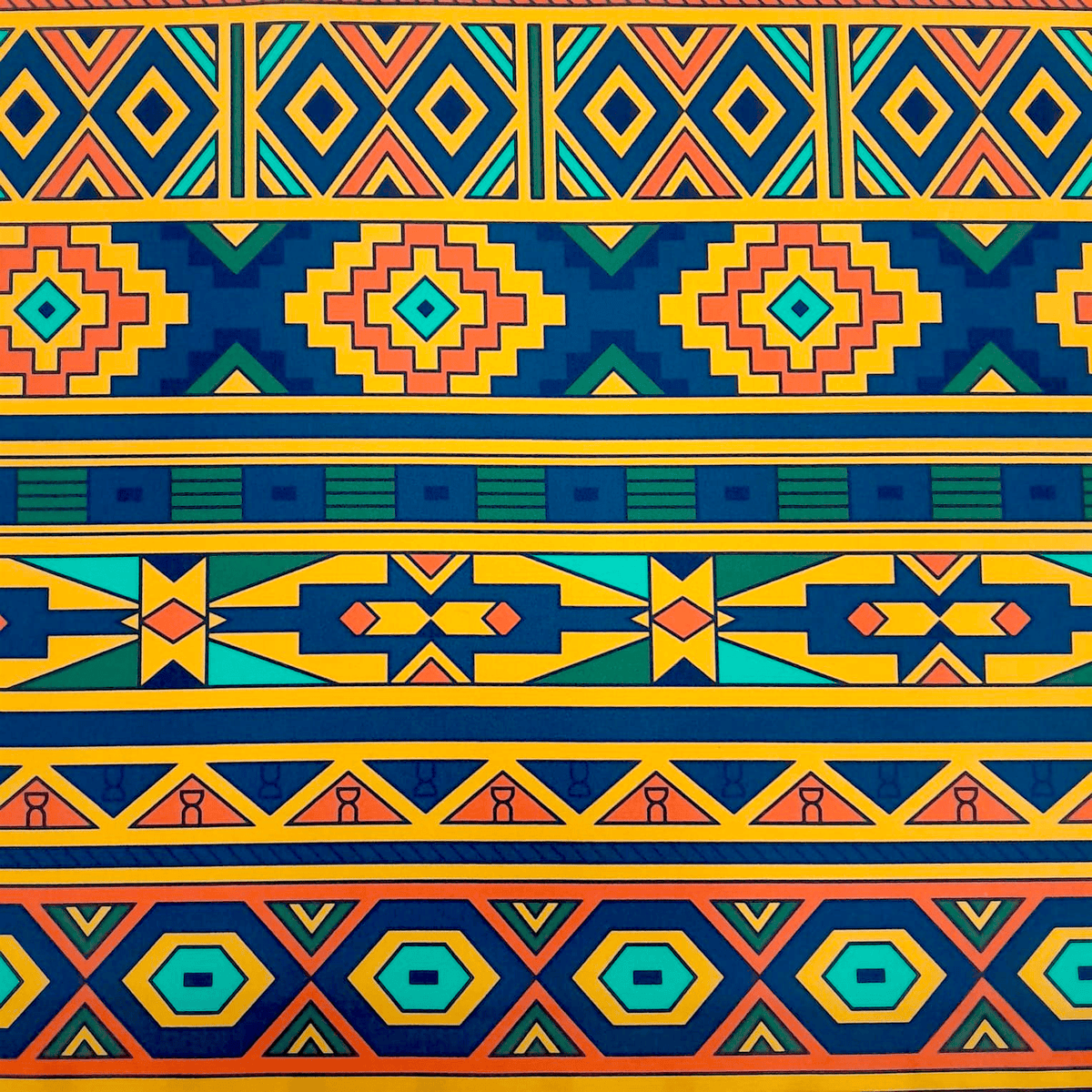 Mh Joosub Printed Mini Matt Black Fabric Printed Mini Matt Ndebele D35 140 cm