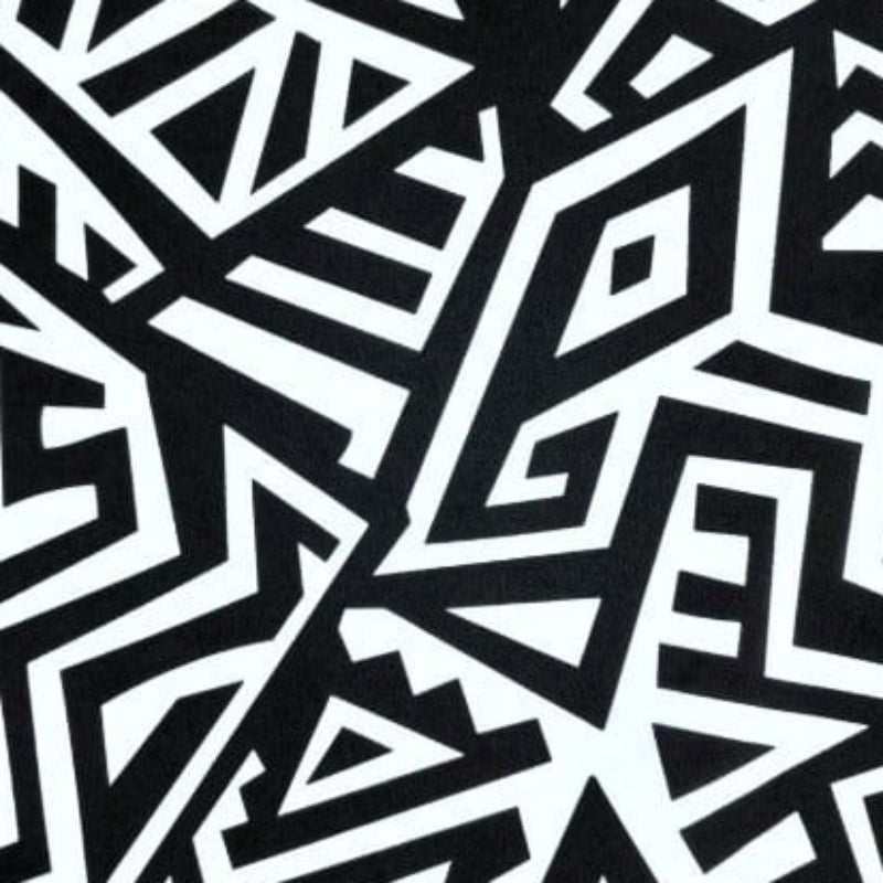 MH JOOSUB Printed Mini Matt Black / White Printed Mini Matt 6890 Design 10 Collection 140 cm (7770159218777)