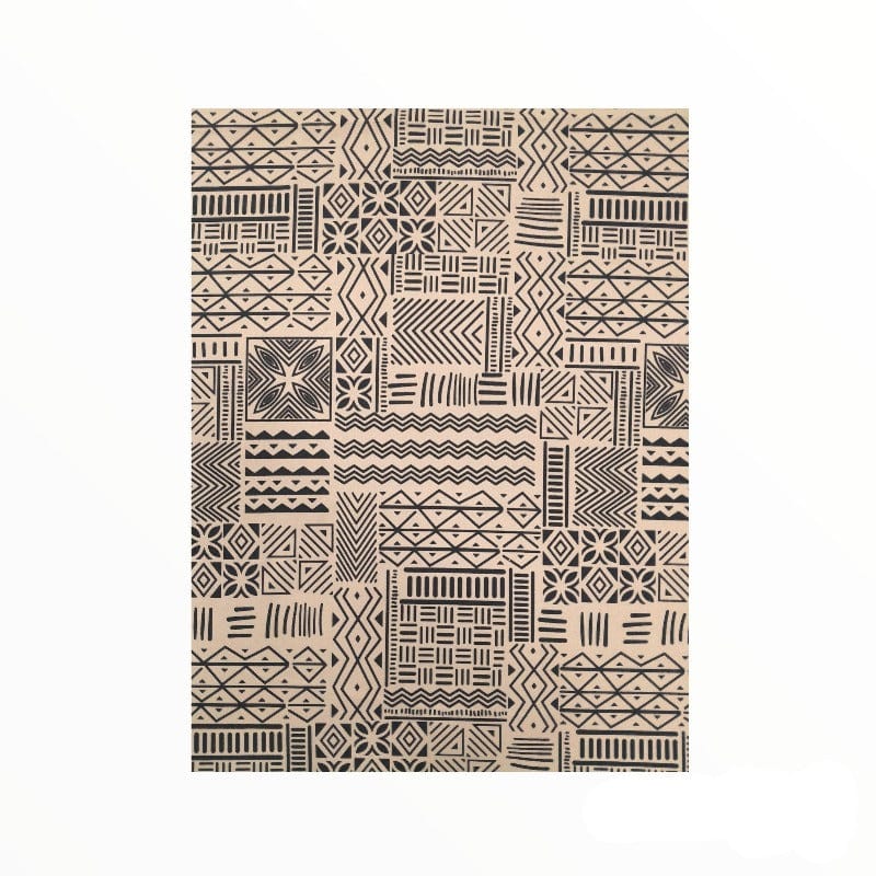 MH JOOSUB Printed Mini Matt Brown / Black Design 1 Printed Mini Matt 6890 Design 12 Collection 140 cm (7770373226585)