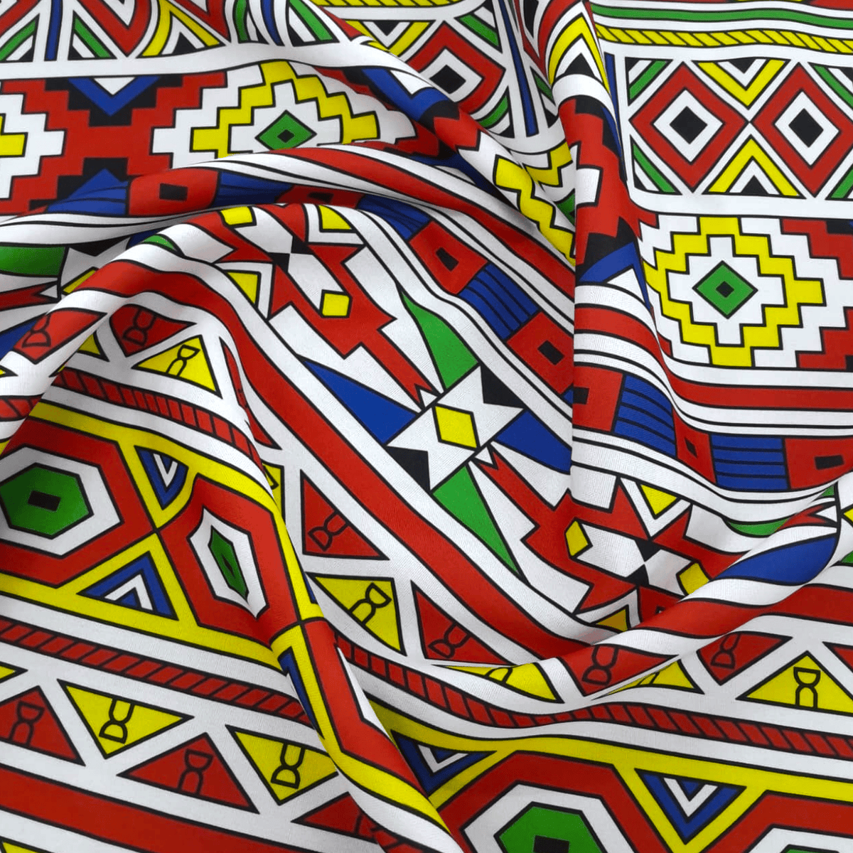 Mh Joosub Printed Mini Matt Fabric Printed Mini Matt Ndebele D35 140 cm