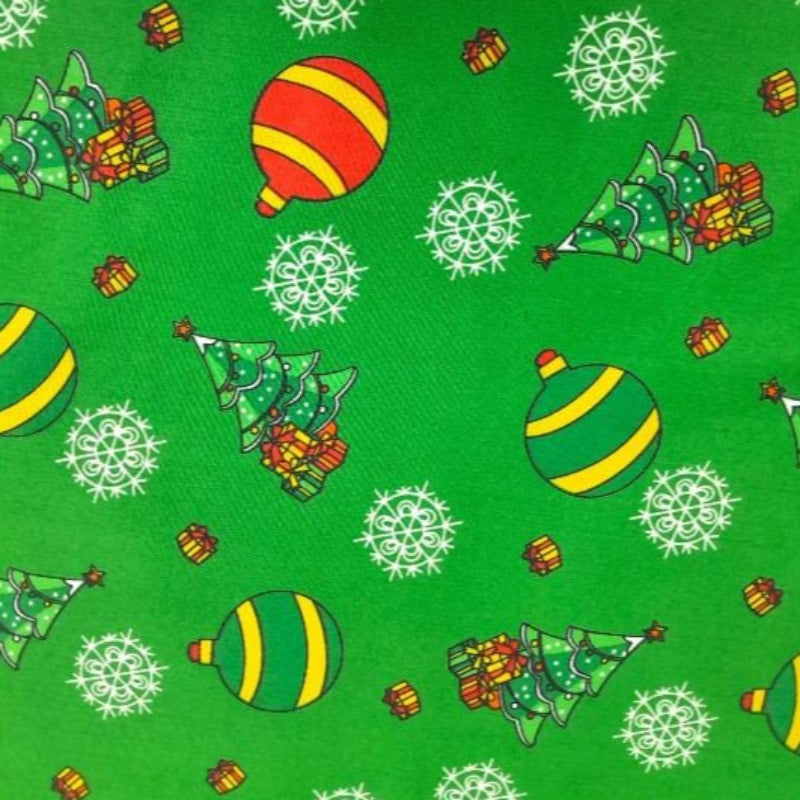 MH JOOSUB Printed Mini Matt Green Printed Mini Matt Christmas Design 23 Collection 140 cm (7882858987609)