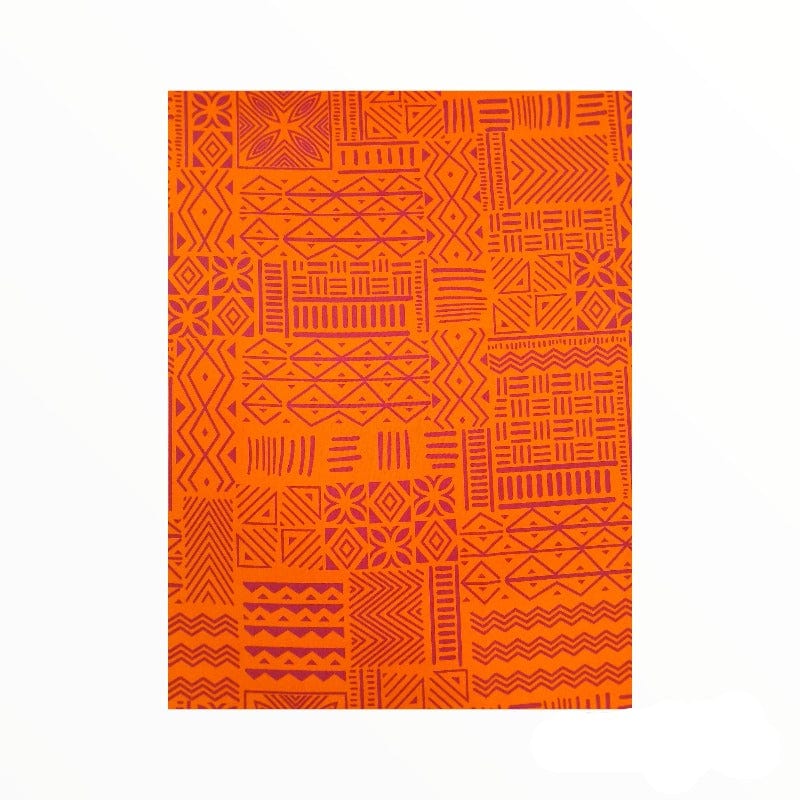 MH JOOSUB Printed Mini Matt Orange / Cerise Design 5 Printed Mini Matt 6890 Design 12 Collection 140 cm (7770373226585)