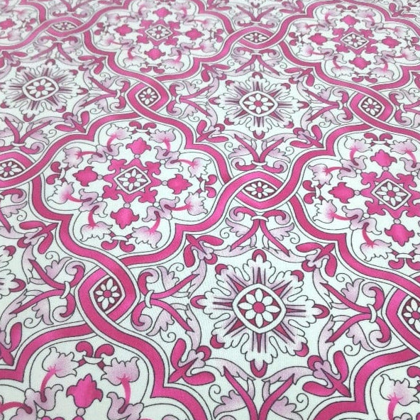 MH JOOSUB Printed Mini Matt Pink Printed Mini Matt 6890 Design 13 Collection 140 cm (7771278114905)