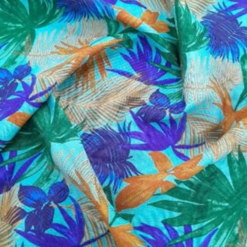 MH JOOSUB Printed Mini Matt Printed Mini Matt Design 25 Tropical Leaves Collection 140 cm (7883217829977)