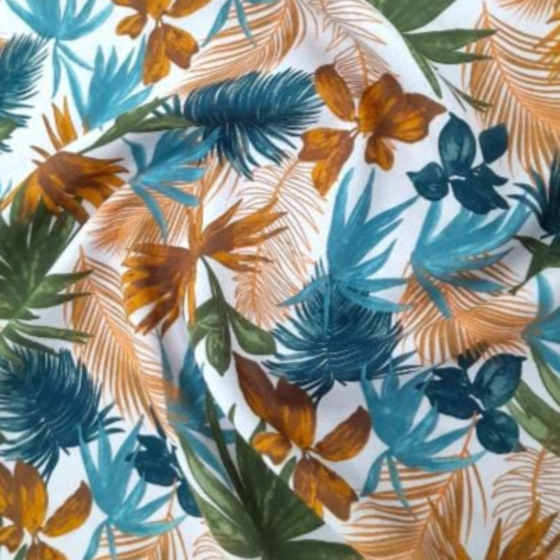 MH JOOSUB Printed Mini Matt Printed Mini Matt Design 25 Tropical Leaves Collection 140 cm (7883217829977)