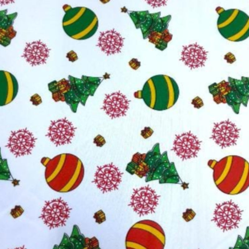 MH JOOSUB Printed Mini Matt White Printed Mini Matt Christmas Design 23 Collection 140 cm (7882858987609)