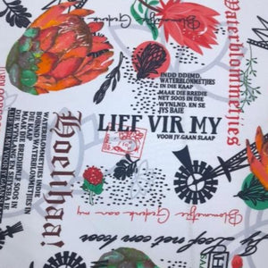 MH JOOSUB Printed Mini Matt White Printed Mini Matt Design 8 Afrikaans Collection 140 cm (7884039356505)