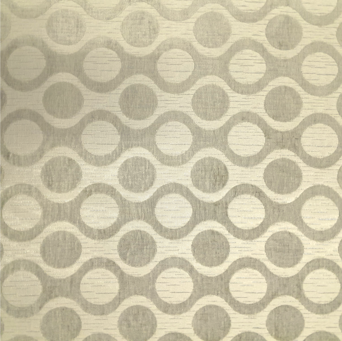 MH JOOSUB Upholstery Fabric Grey Fabric Upholstery Venise Circles 140 cm